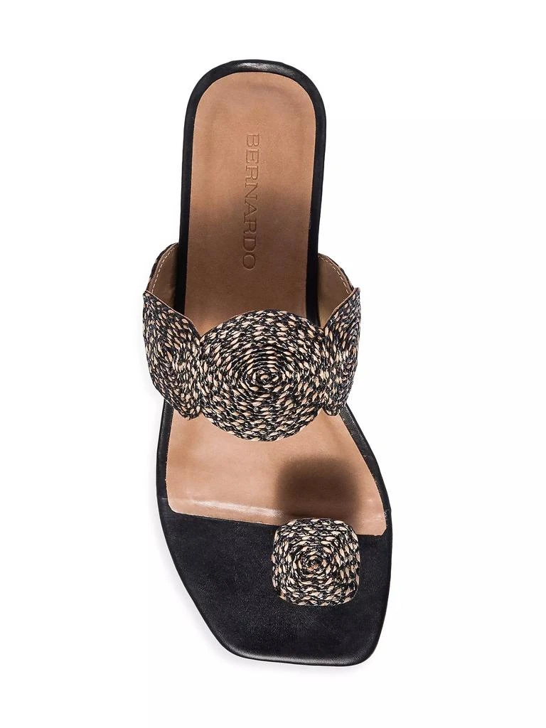 Bernardo Palermo Raffia Slip-On Sandals 6