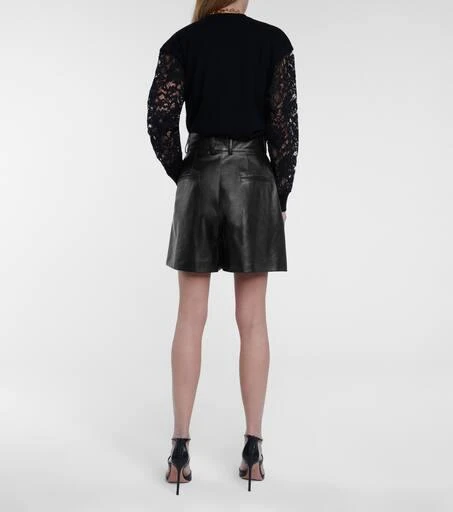 Dolce
Gabbana High-rise leather shorts 3