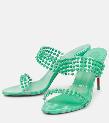Christian Louboutin Spike Only 85 PVC and leather sandals 5