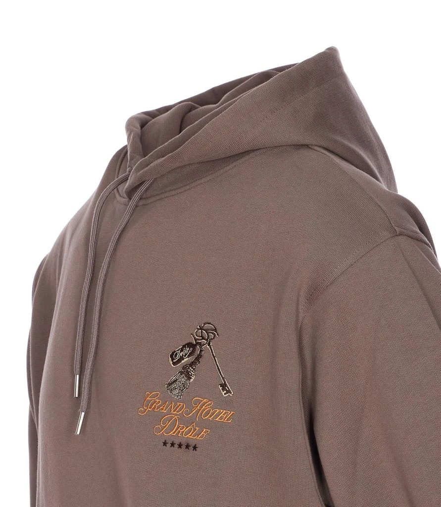 Drôle de Monsieur Drôle de Monsieur Logo Embroidered Drawstring Hoodie 3