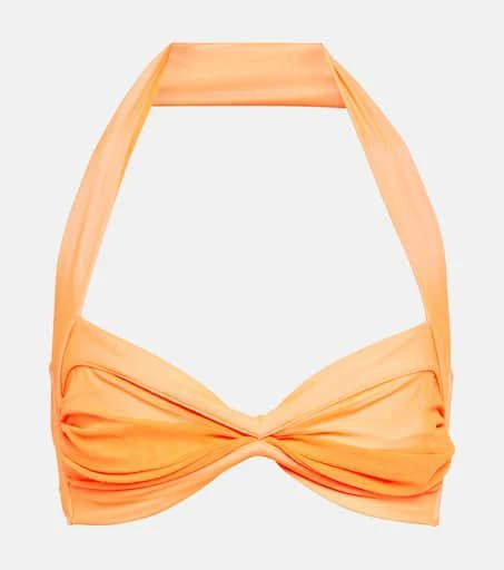 Norma Kamali Bill Bra halterneck bikini top 1