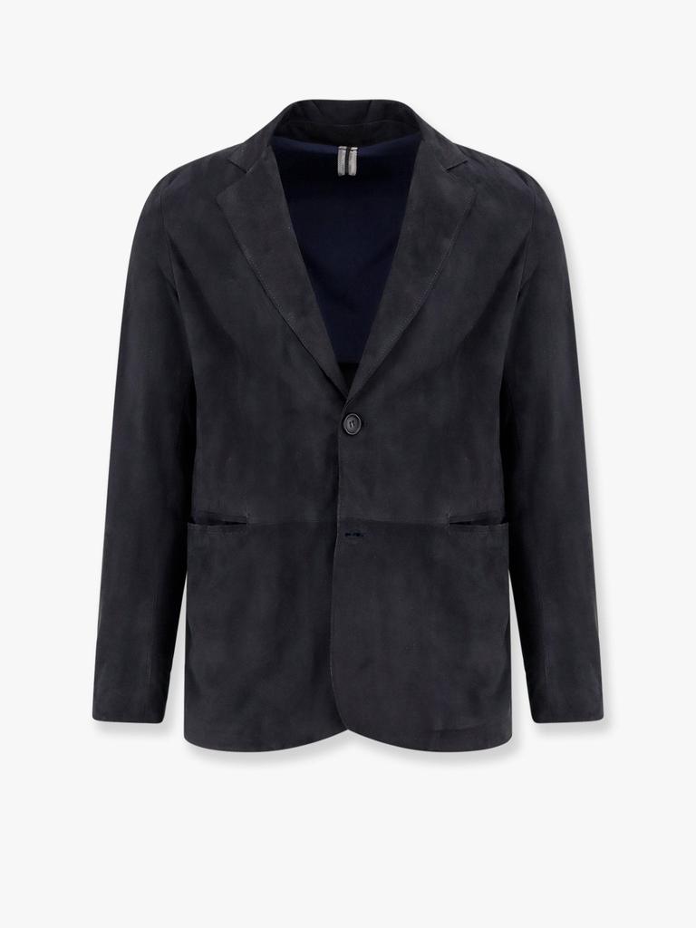 D-FOUR Suede jacket with peak lapel