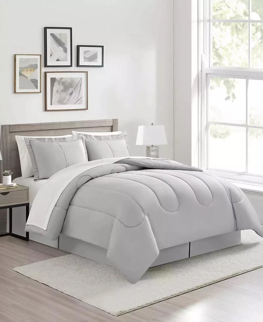 Sunham Aiden Striped 8-Pc. Comforter Sets, Exclusively at Macy's 4