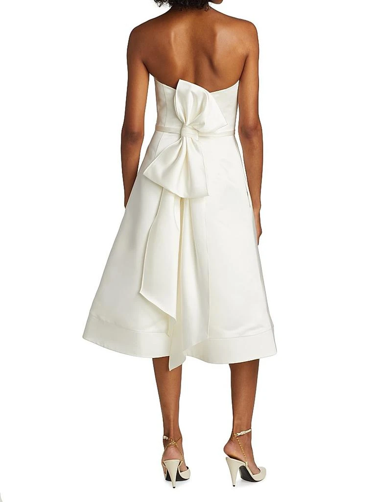 Amsale Duchesse Satin Strapless Dress 5