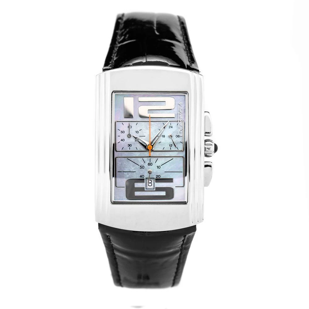 Chronotech Leather Dress Watch