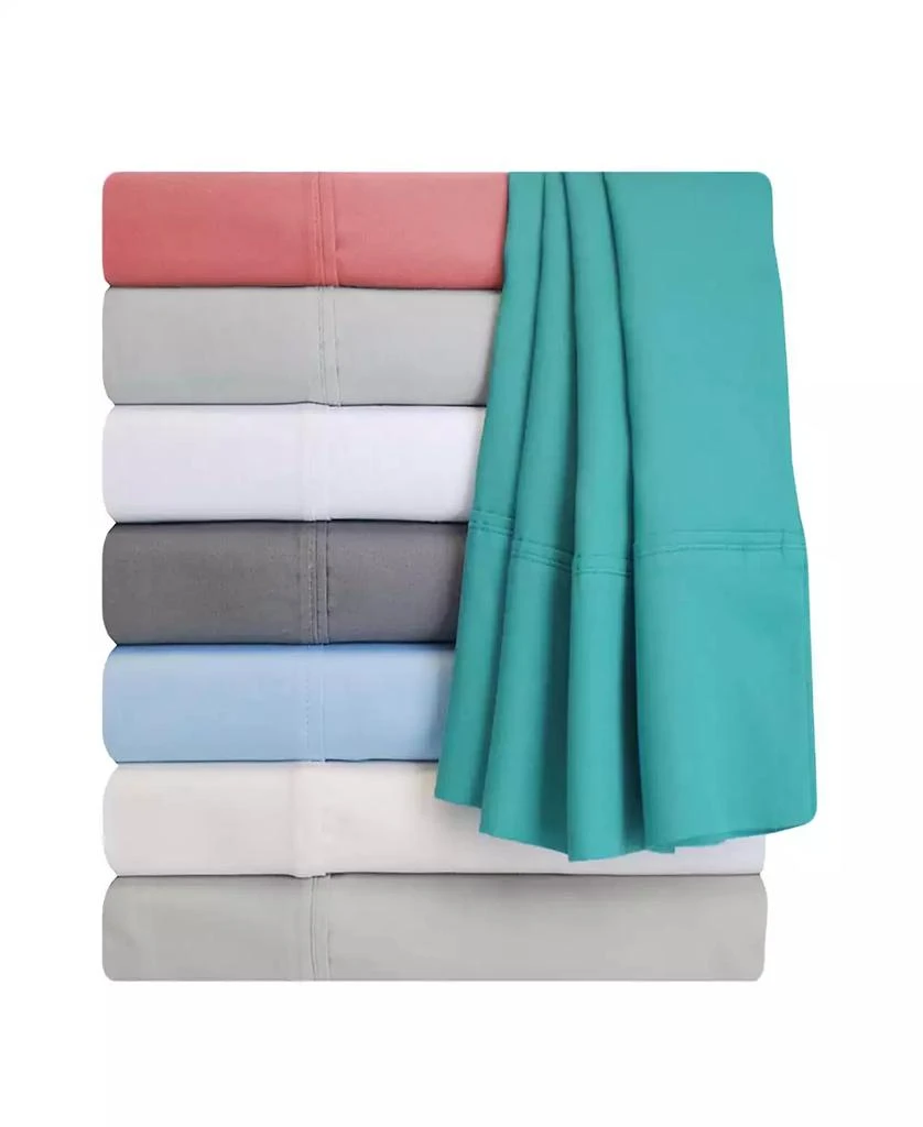 Superior 600 Thread Count Cotton Blend Solid Deep Pocket Sheet Set, Olympic Queen 3