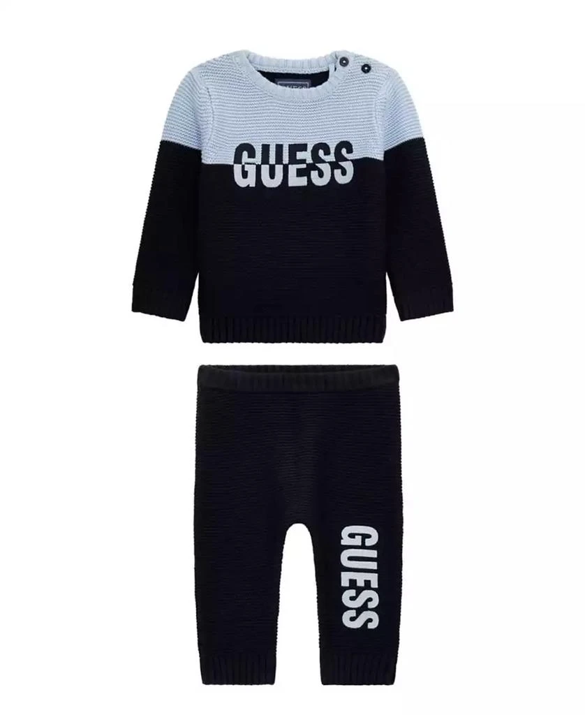 GUESS Baby Boy Knit Long Sleeve Sweater Pant Set 1