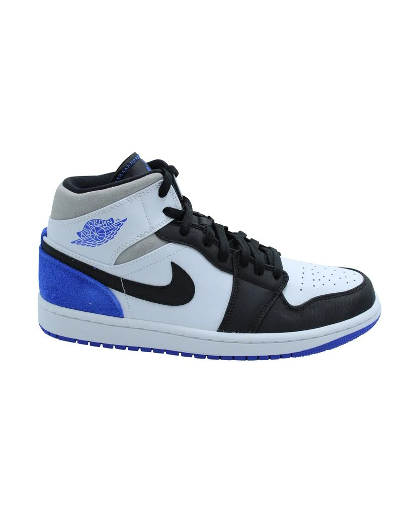 NIKE Air Jordan 1 Mid SE in White Hyper and Royal Black Leather 1