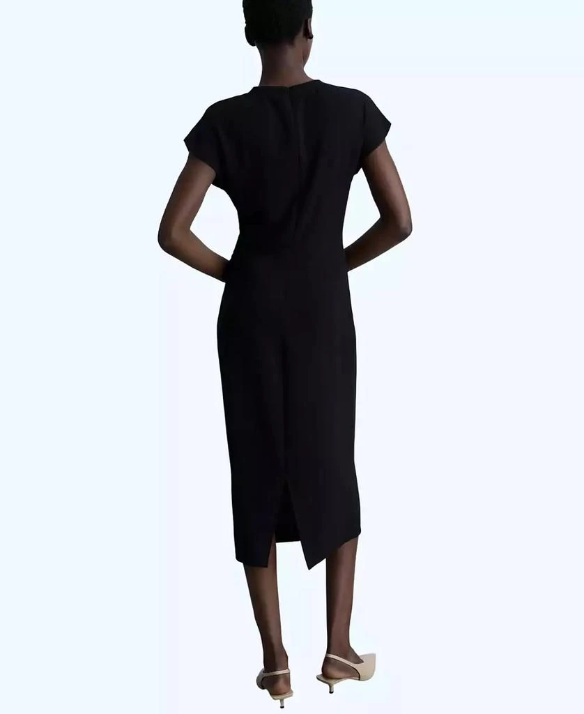 Mango Women's Knot Detail Midi-Dress 2