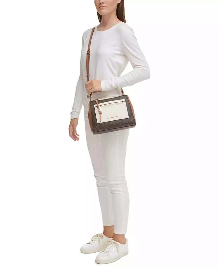 Calvin Klein Hadley Signature Colorblocked Adjustable Crossbody 6
