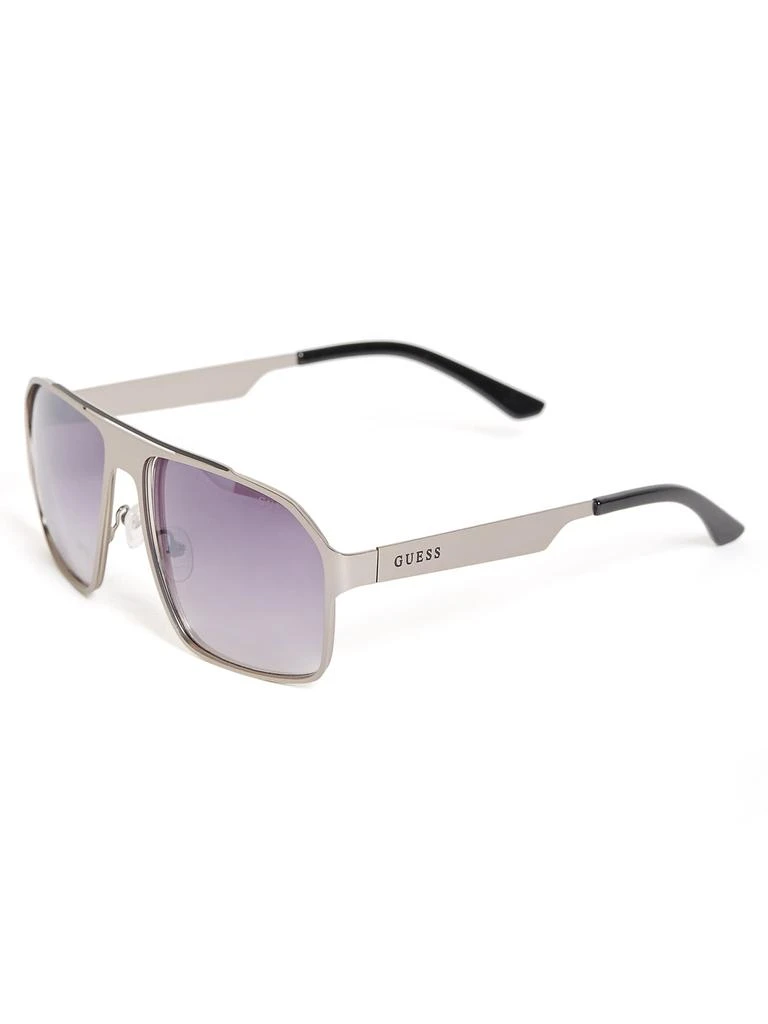 Guess Factory Flat Aviator Metal Sunglasses 1