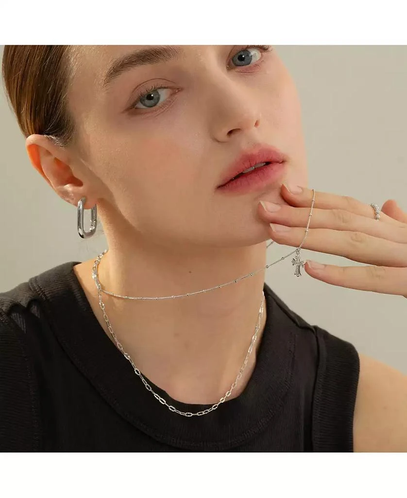 Bearfruit Jewelry 18K Gold Plated Sterling Silver Beloved Cross Necklace Set Holiday Gift Idea 3