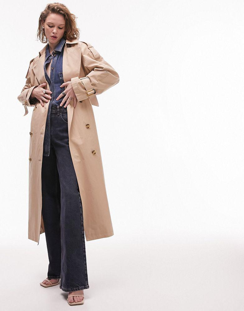 Topshop Topshop ultimate trench coat in camel