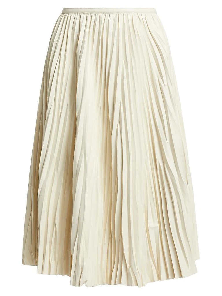 Proenza Schouler Rosalyn Pleated Faux-Leather Midi-Skirt 1