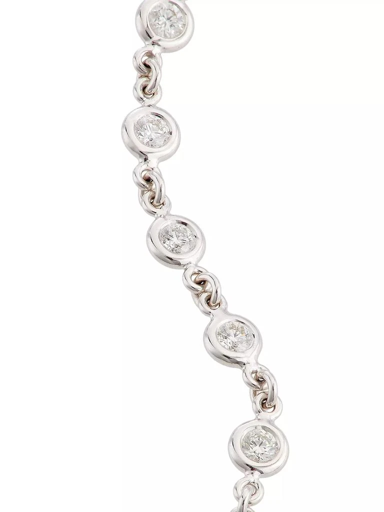 Roberto Coin 18K White Gold &amp; Diamond Station Necklace 4
