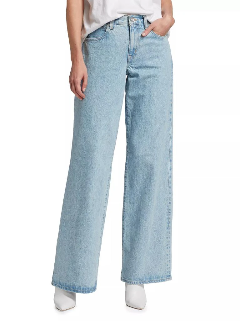 SLVRLAKE Mica Mid-Rise Rigid Wide-Leg Jeans 3