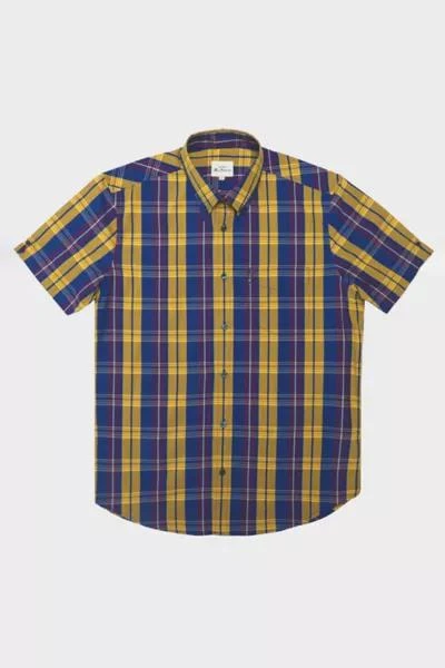 Ben Sherman Ben Sherman Irregular Check Short Sleeve Shirt 1