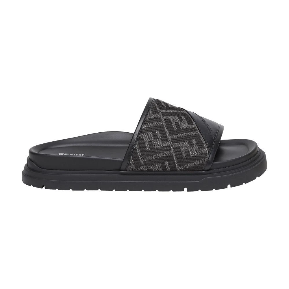 Fendi slides size 10 1/2 US Fendi Feel Fabric Brown | Fendi main image 2