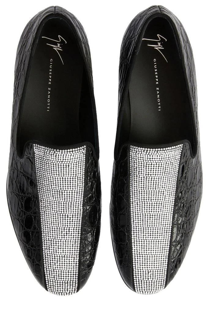 Giuseppe Zanotti Giuseppe Zanotti Tuxedo Diamond Embellished Loafers 4