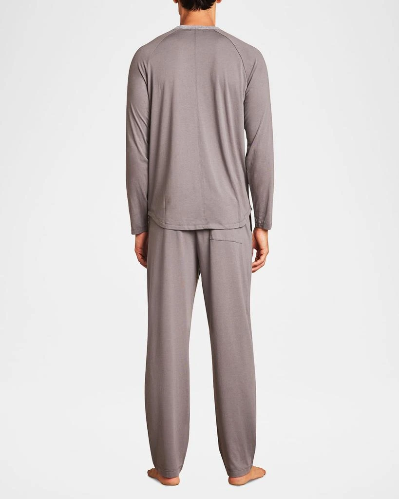 Barefoot Dreams Men's Malibu Collection Triblend Long-Sleeve Henley T-Shirt 2