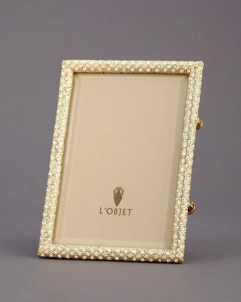 L
Objet Pave Gold 4" x 6" Picture Frame