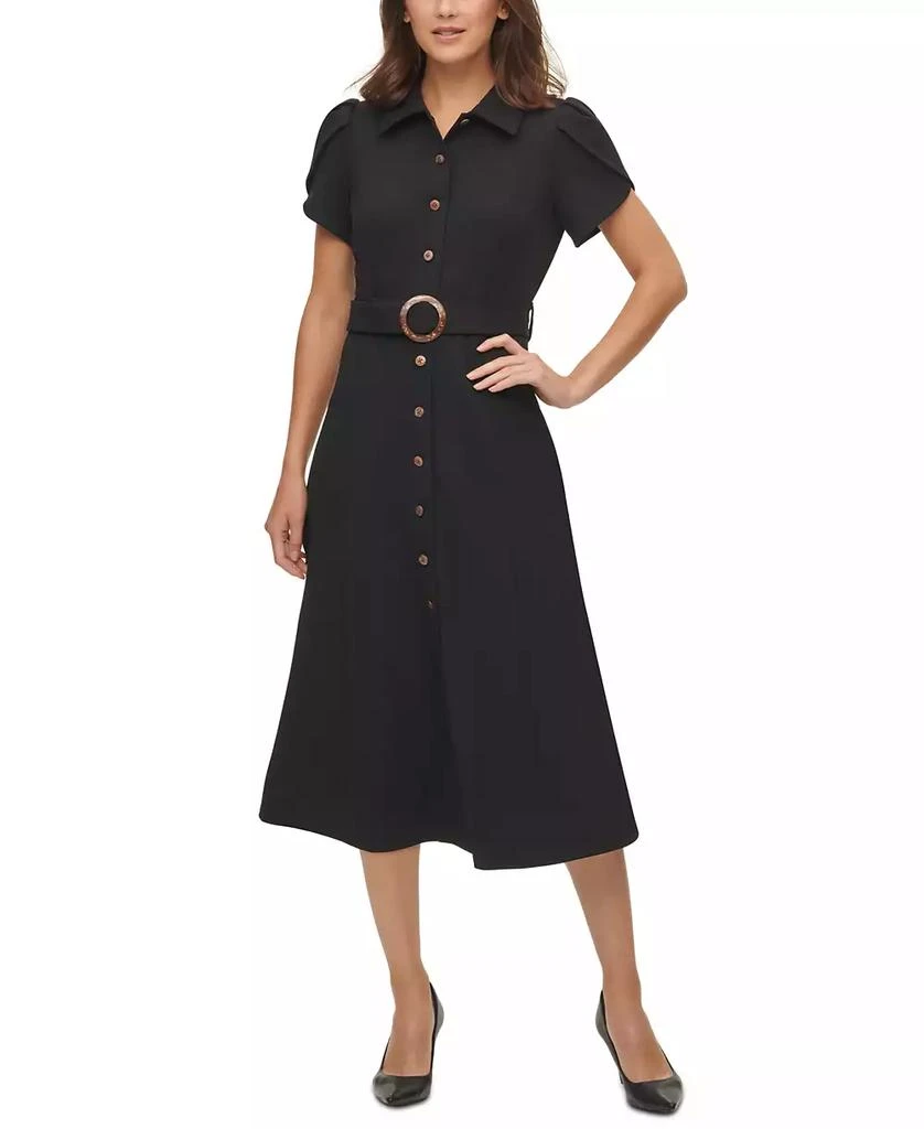 CALVIN KLEIN Belted Midi Dress main image 0