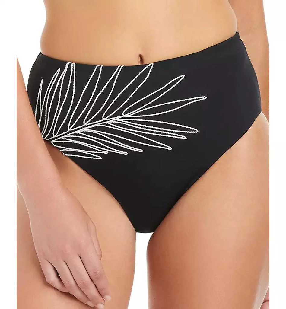 Sanctuary Women
s Midnight Breeze High Rise Embroidered Swim Briefs 2