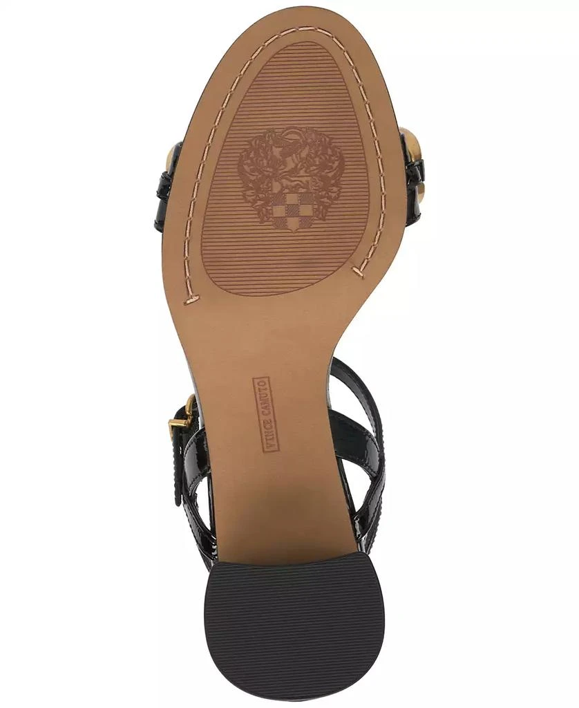 Vince Camuto Women's Chirie Chain T-Strap Block-Heel Sandals 5