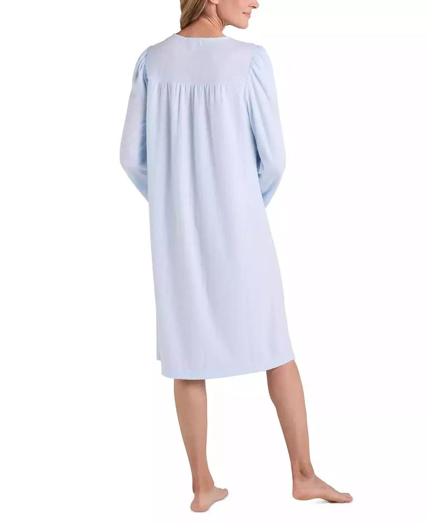 Miss Elaine Women's Honeycomb Knit Embroidered Nightgown 2