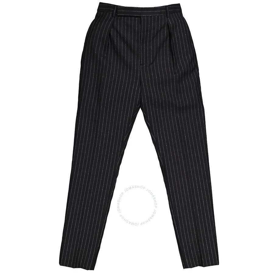Yves Saint Laurent Pinstripe High-Waisted Trousers 1