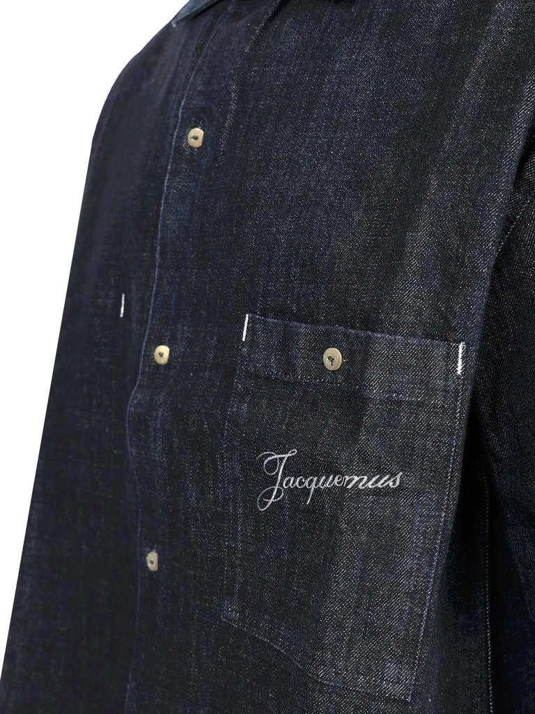 Jacquemus Jacquemus Collared Short-Sleeve Denim Shirt 4