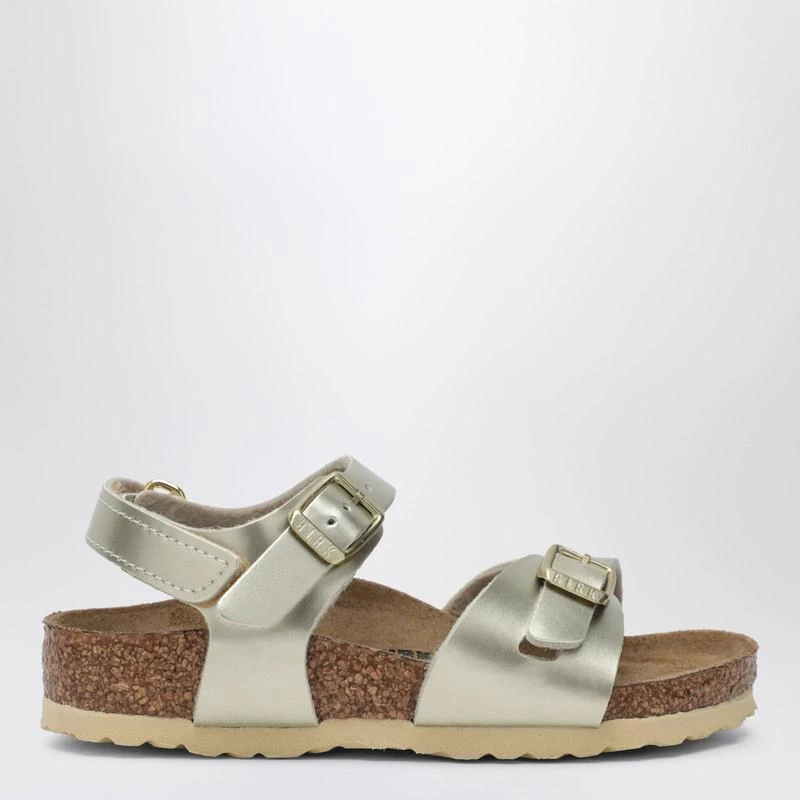 Birkenstock Rio metallic gold sandal 1