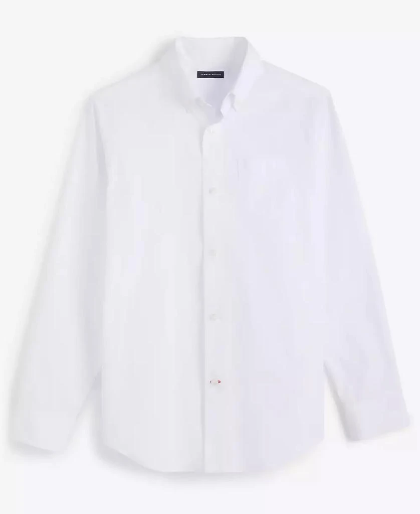 Tommy Hilfiger Big Boys Front Pocket Pinpoint Oxford Shirt 4