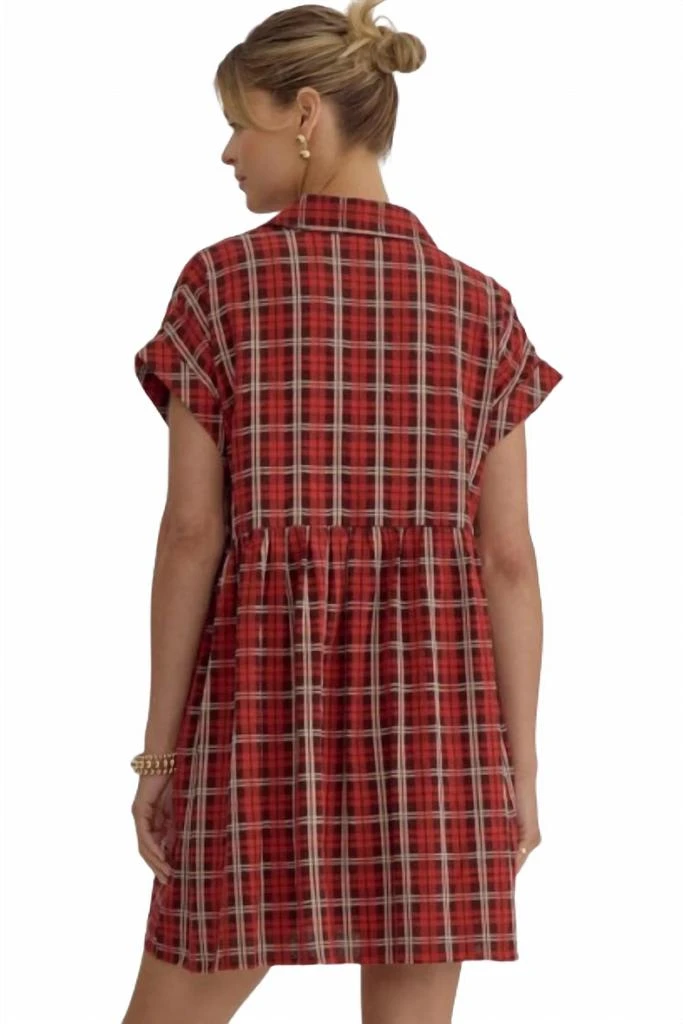 plus size formal dresses floor length Carmen Puff Sleeve Dress |Collared Zip Front Dress main image 0