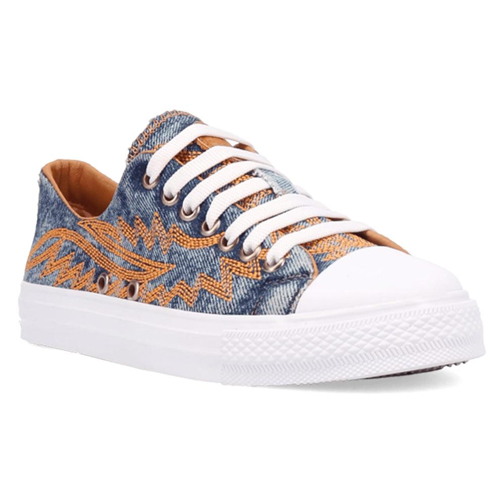 Dingo Campus Embroidered Lace Up Sneakers