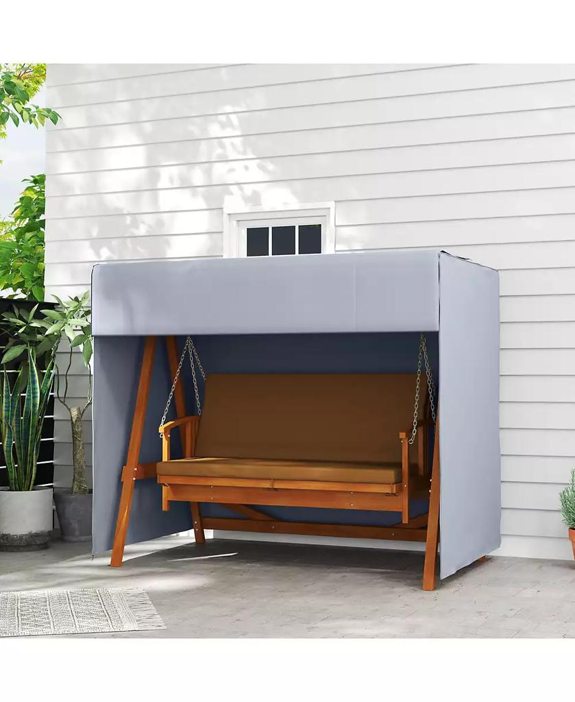 Outsunny 81" x 49" x 65" Outdoor Patio Hammock Porch Swing Cover,