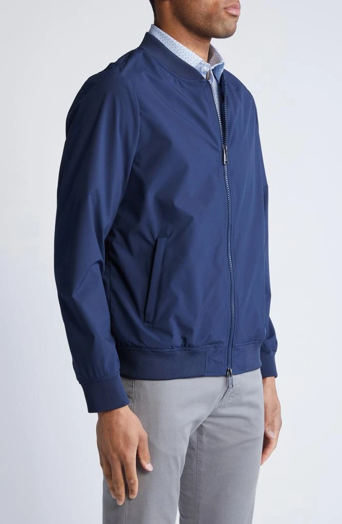 BUGATCHI Water Repellent Nylon Bomber Jacket 3