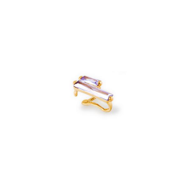 Alan Crocetti Ear cuff Double Fantasy en argent plaqué or