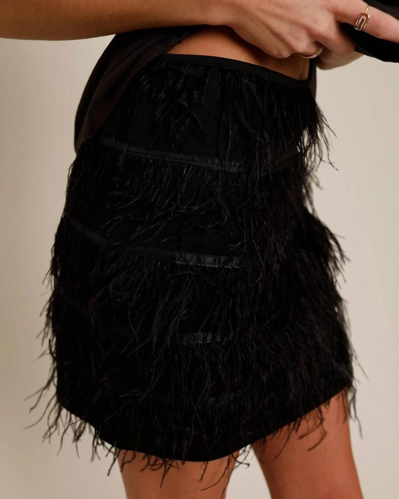 Lucy Paris Lucy Paris - Feather Mini Skirt 3