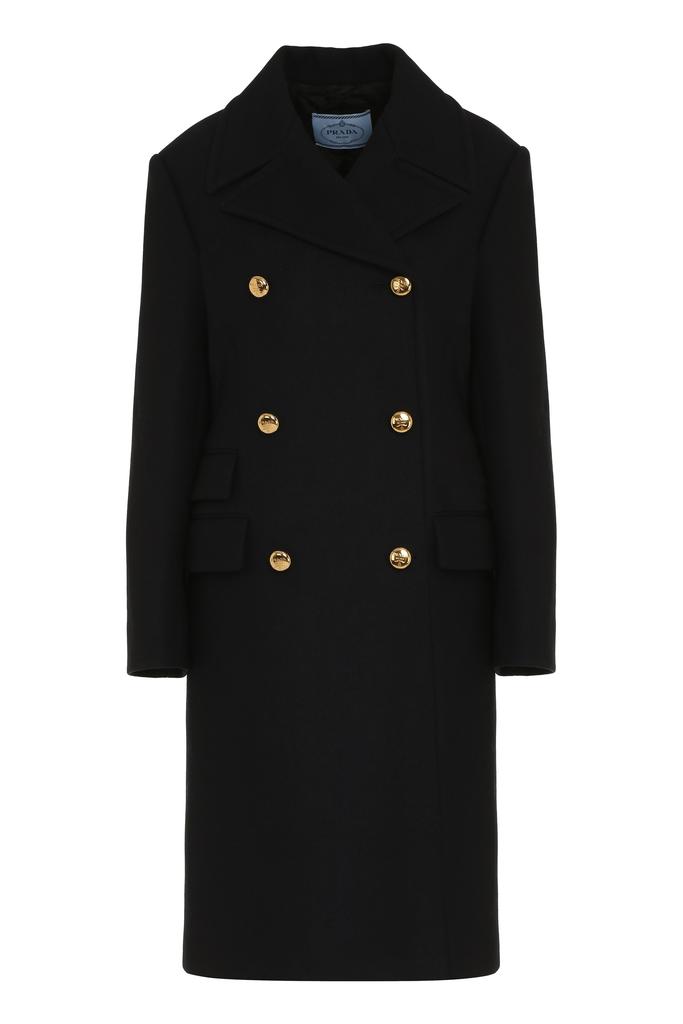 Prada Single-Breasted Animal Print Drill Coat - Coats - Free