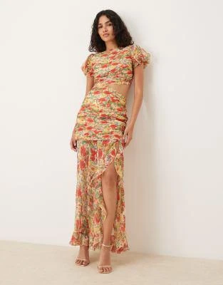 Shop ASOS DESIGN ruched bodice cut out dropped waist maxi dress in floral print on Sale at BeyondStyle Get 21% Off ASOS DESIGN ruched bodice cut out dropped waist maxi dress Shop ASOS DESIGN ruched bodice cut out dropped waist maxi dress in floral print on Sale at BeyondStyle Get 21% Off ASOS DESIGN ruched bodice cut out dropped waist maxi dress