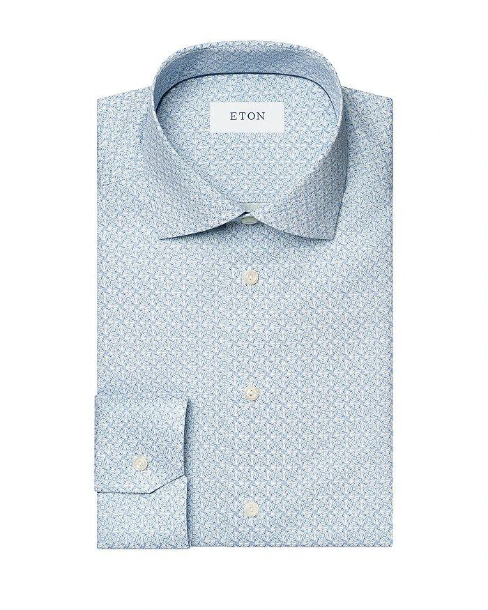 Eton Slim Fit Geometric Print Shirt 7