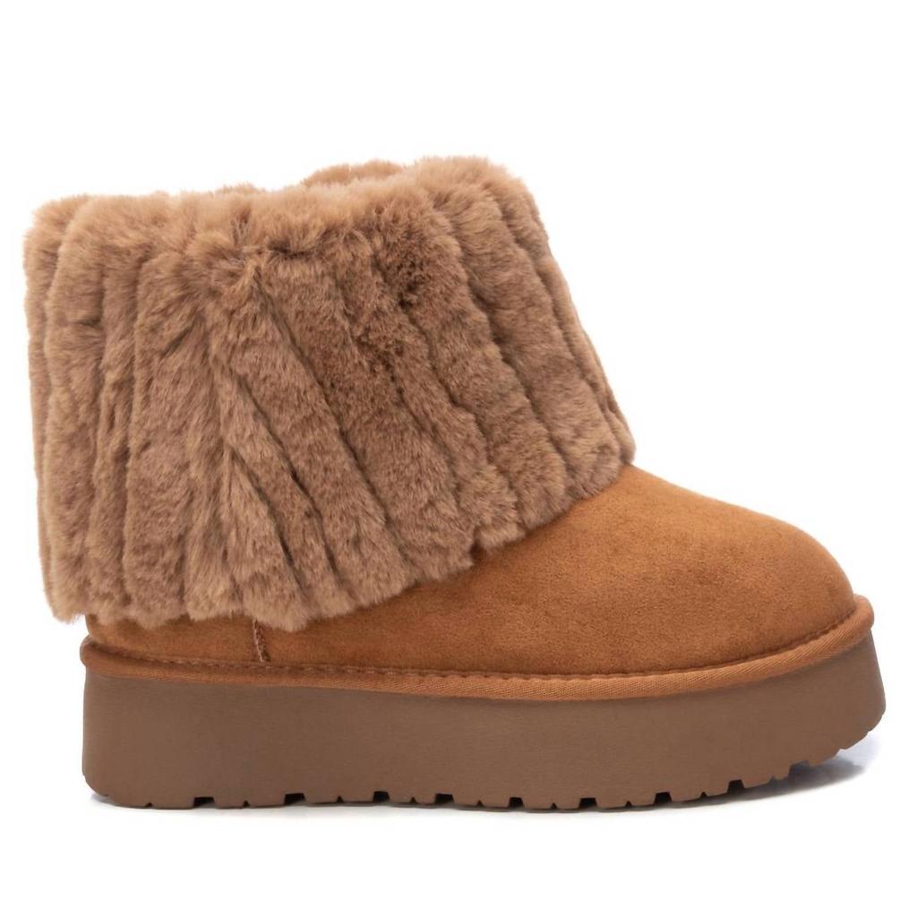 Xti Women's Winter Booties In Camel