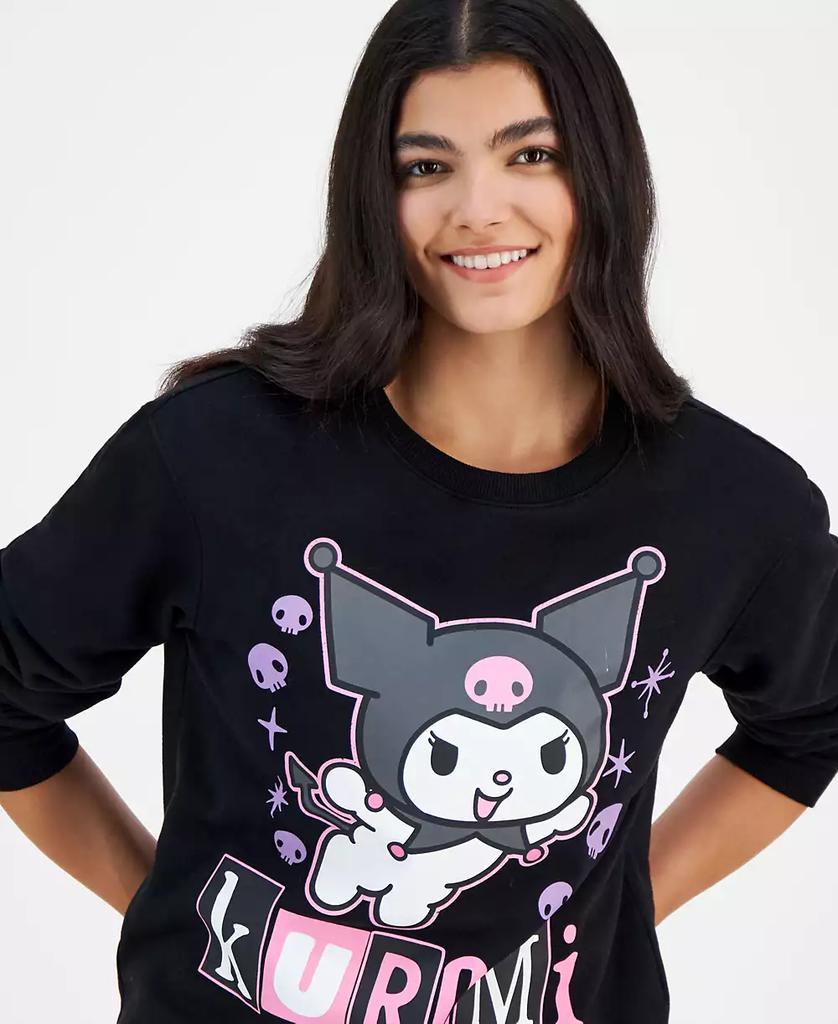 Love Tribe Juniors' Kuromi Graphic Crewneck Sweatshirt