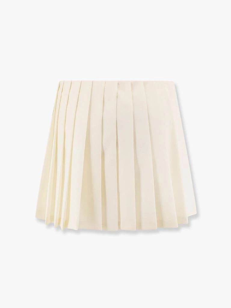 Miu Miu Plissé wool and mohair skirt 5
