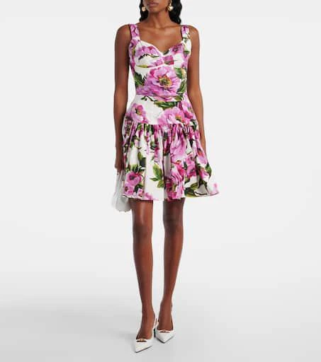 Dolce 
Gabbana Floral cotton-blend bustier 2