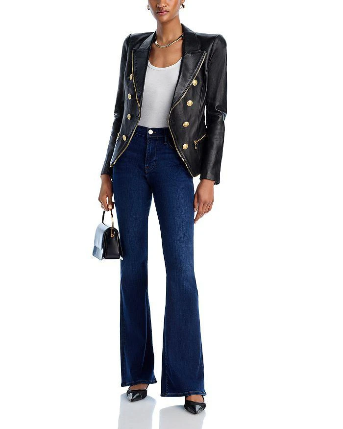 L
Agence Ottilie Leather Blazer 2