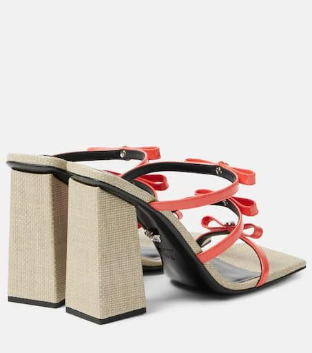 Versace Gianni Ribbon 95 leather sandals 3