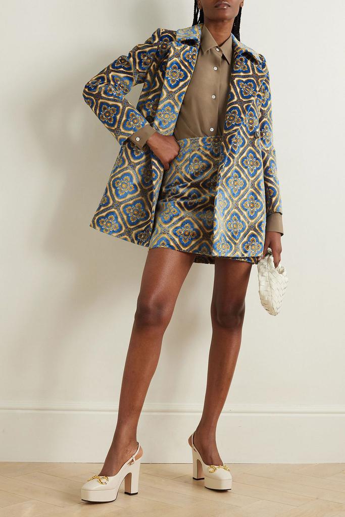 ボトムスその他 Etro Multicolored Jacquard Cotton Double-Breasted Jacket Etro Floral Paisley Jacquard Jacket | Neiman Marcus