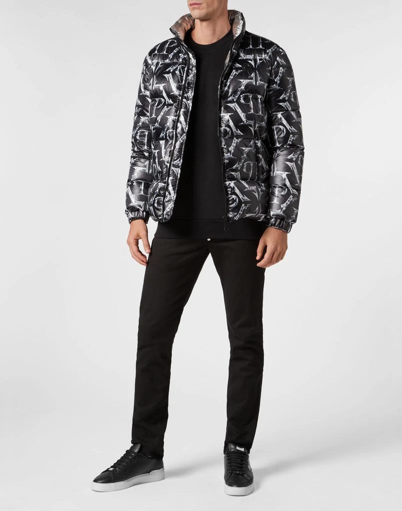 Philipp Plein Nylon Puffer Jacket Chrome 2